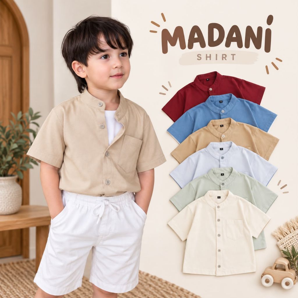 Madani Top | Atasan Cowok | Baju Lebaran Koko Anak