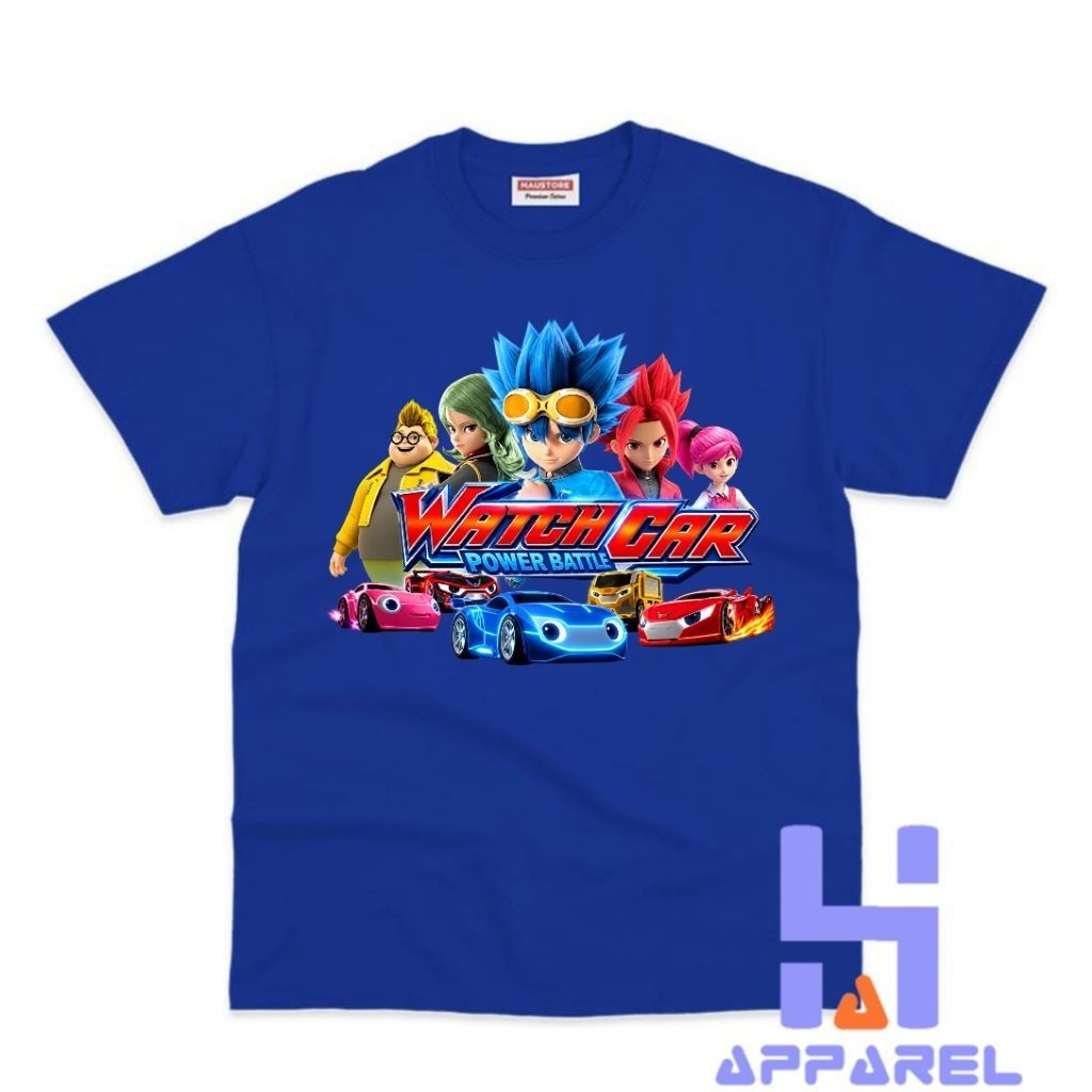 Baju Anak Kaos Anak Watch Car Power Battle