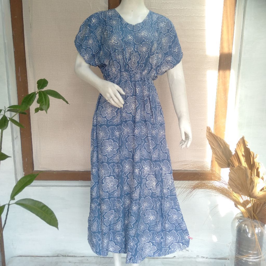 Qonita Batik Daster Vatia (Ld110, Pb130) Rayon Shantung Pekalongan