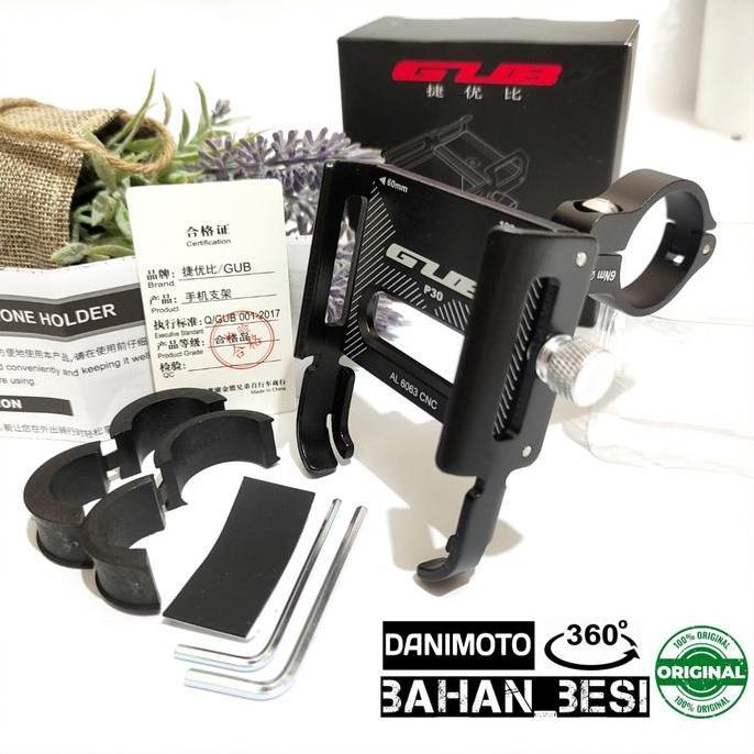 Holder HP Paket Spion Stang Motor Besi GUB P30 P10 Original Nmax Vario