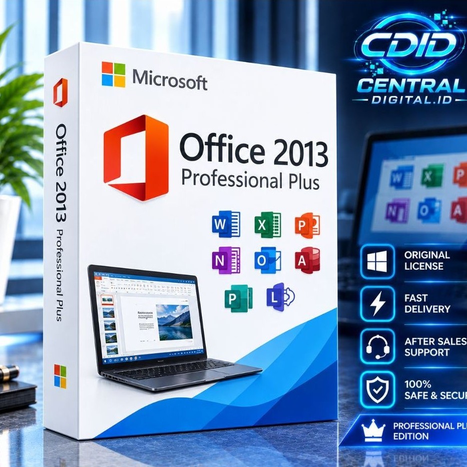 Microsoft Office 2013 Pro Plus Original License Key Serial Number Lisensi
