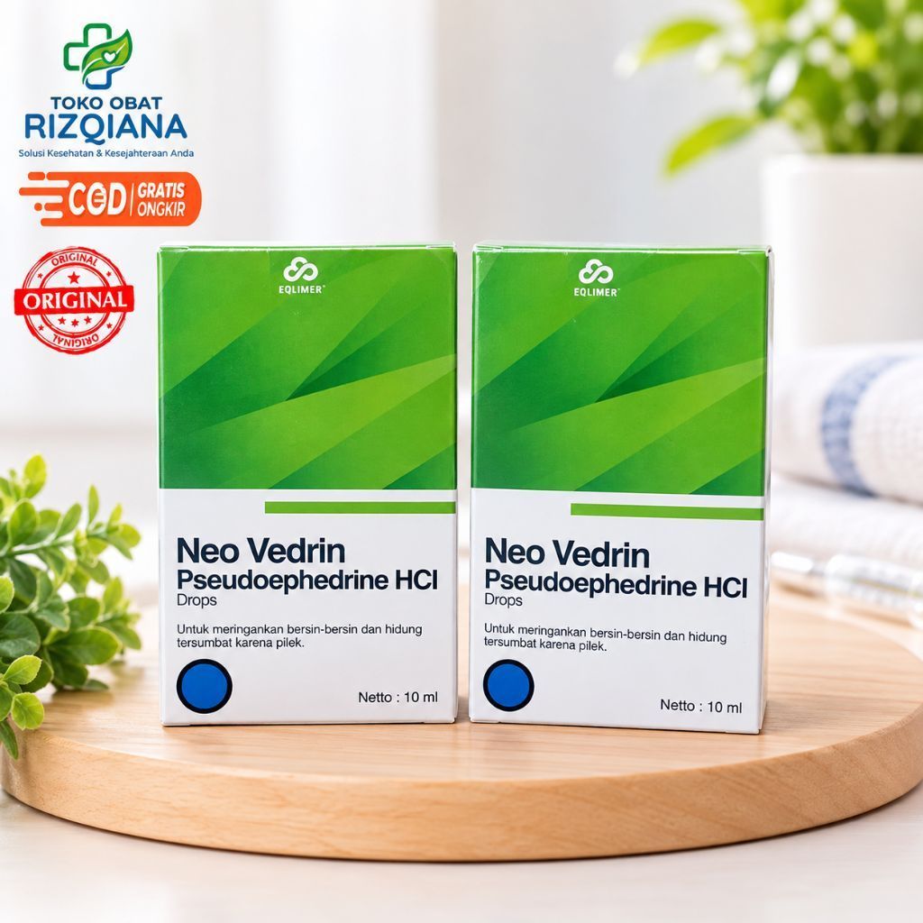 Neo Vedrin Pseudoephedrine HCl Drops 10 ml obat pilek