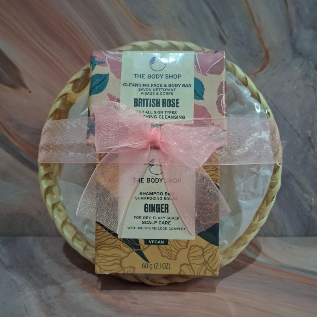 the body shop gift duo british rose and ginger paket seserahan kado