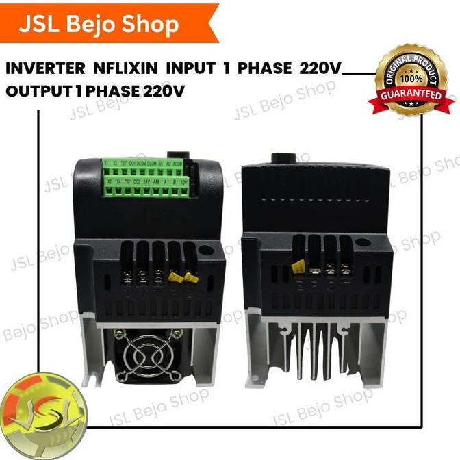 Inverter VFD AT2 Input 1 Ph 220V Output 1 Ph 220V For Motor Dinamo 1