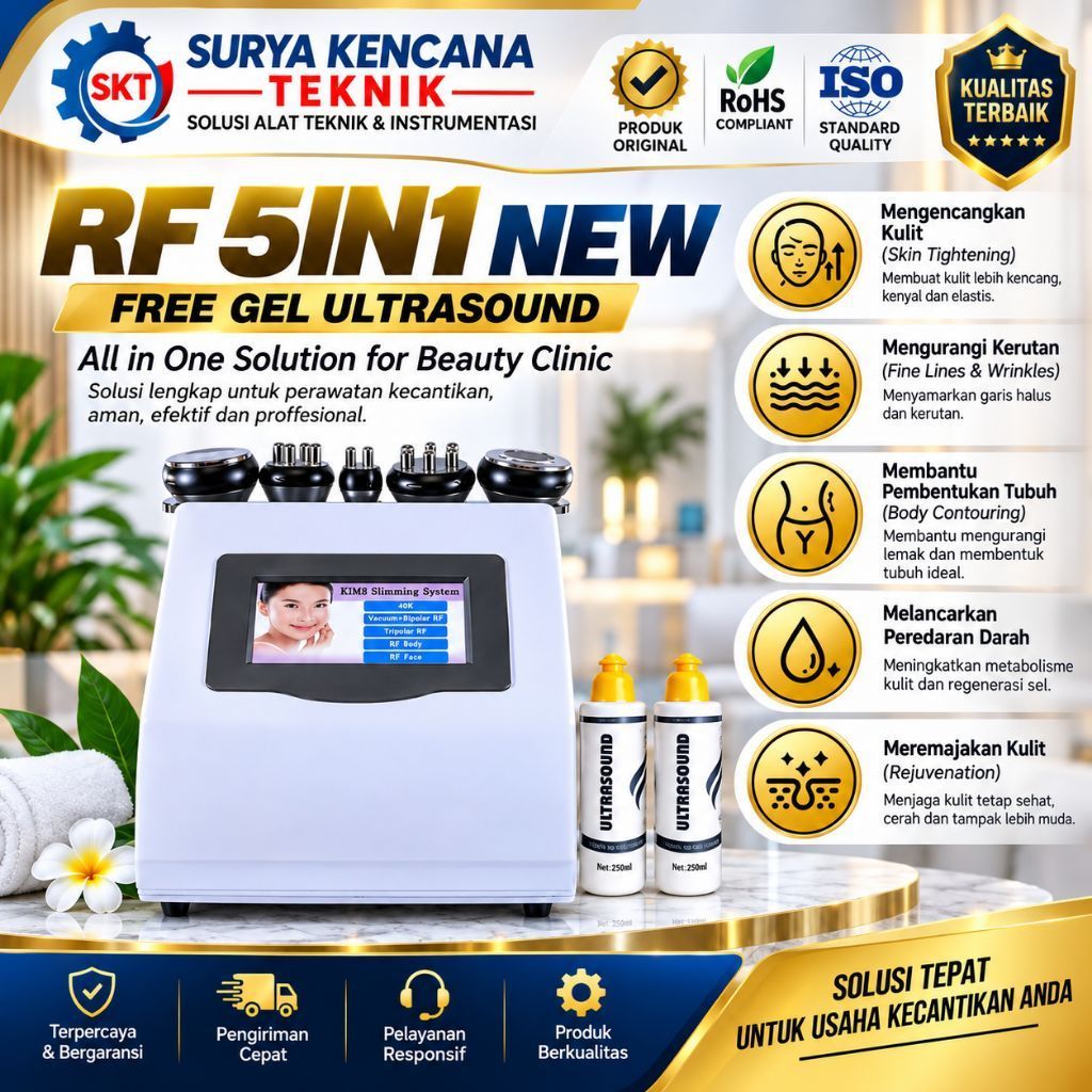 RF 5in1 Alat rf wajah Pelangsing Badan Alat RF Slimming machine
