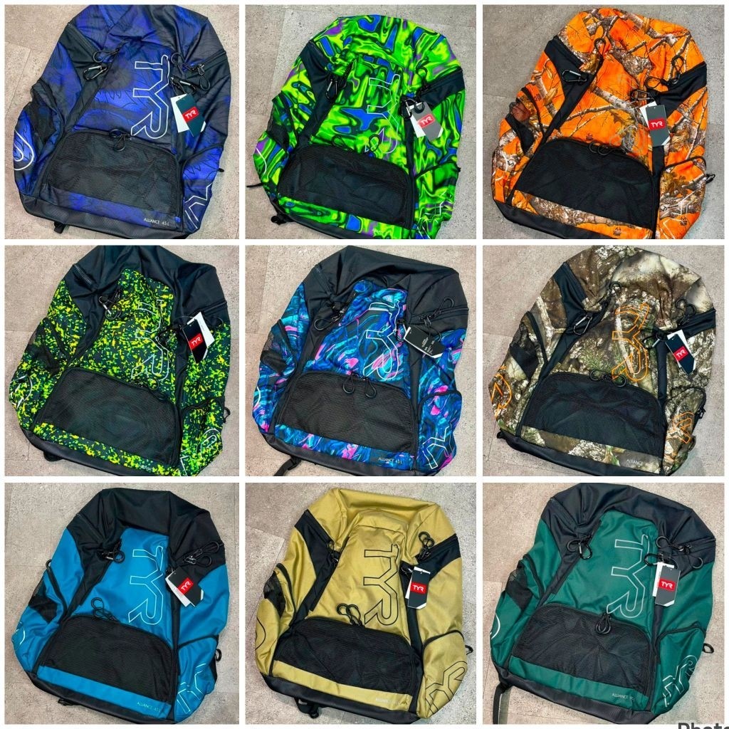 TYR ALLIANCE BACKPACK 45LITER TAS RANSEL OLAHRAGA RENANG MULTIFUNGSI