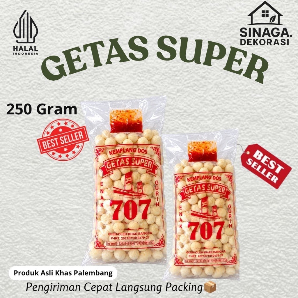 Getes super 707 Bangka/Getes b angka/kemplang Bangka/kerupuk bangka/kerupuk ikan Tenggiri
