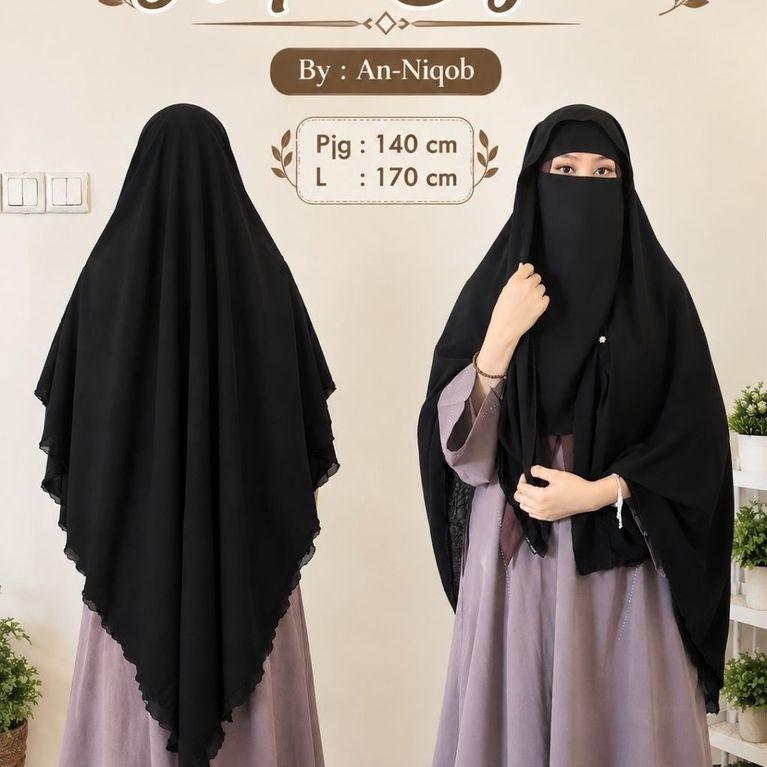 NIQOB YAMAN PANJANG |CADAR YAMAN PANJANG|CADAR SAFAR YAMAN BAHAN SIFON SAUDI|CADAR PURDAH YAMAN edis