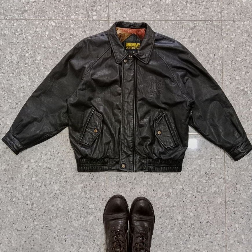 JAKET KULIT VINTAGE UNION BAY