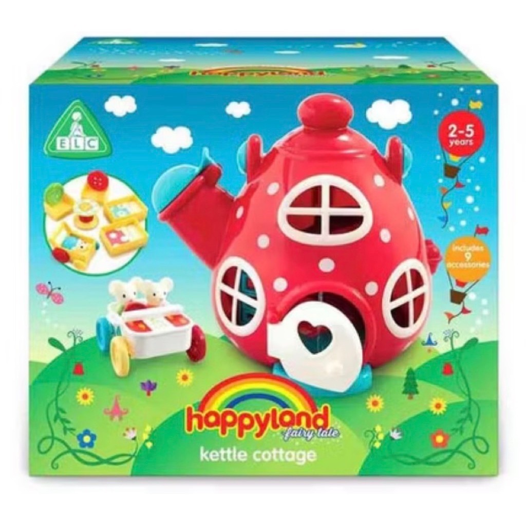 ELC Happyland Kettle Cottage Playset - Mainan Pretend Play Rumah Boneka Ketel Anak Balita 2 Tahun