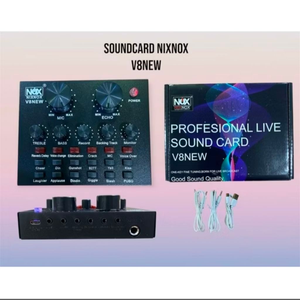 Mixio sound card V8 MIXER BLUETOOTH sound card V8 USB EXTERNAL
