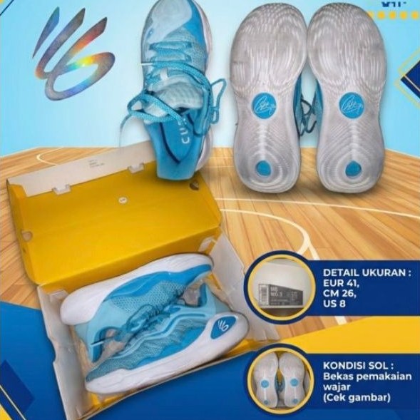 sepatu basket curry 11 mouthguard second ori murah