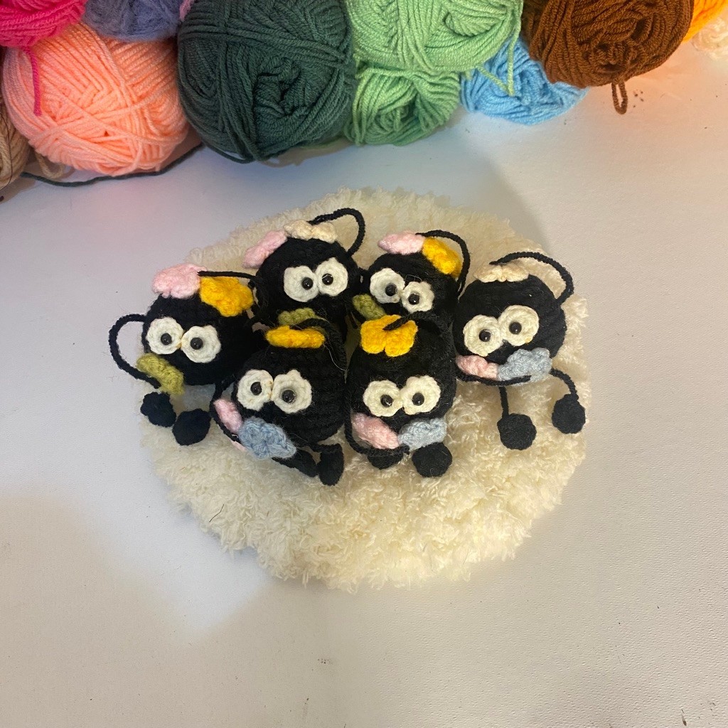 Gantungan Kunci Susuwatari Ghibli Spirited Away Totoro Rajut Crochet Ponyo / Ponyo Ghibli
