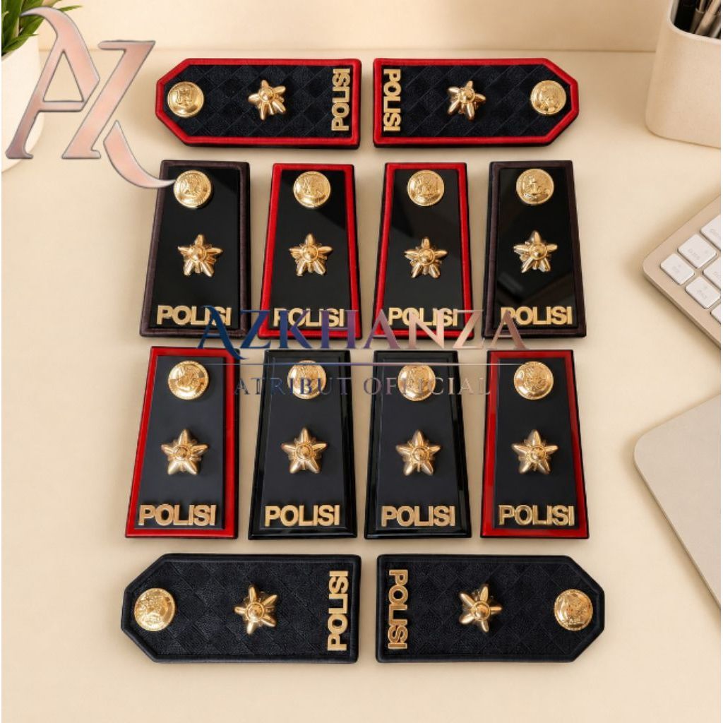 SET PANGKAT PERWIRA PDH/PDU/PDL KOMPOL POLRI PREMIUM LUXURY TERLENGKAP - PANGKAT KOMPOL POLRI FULL M