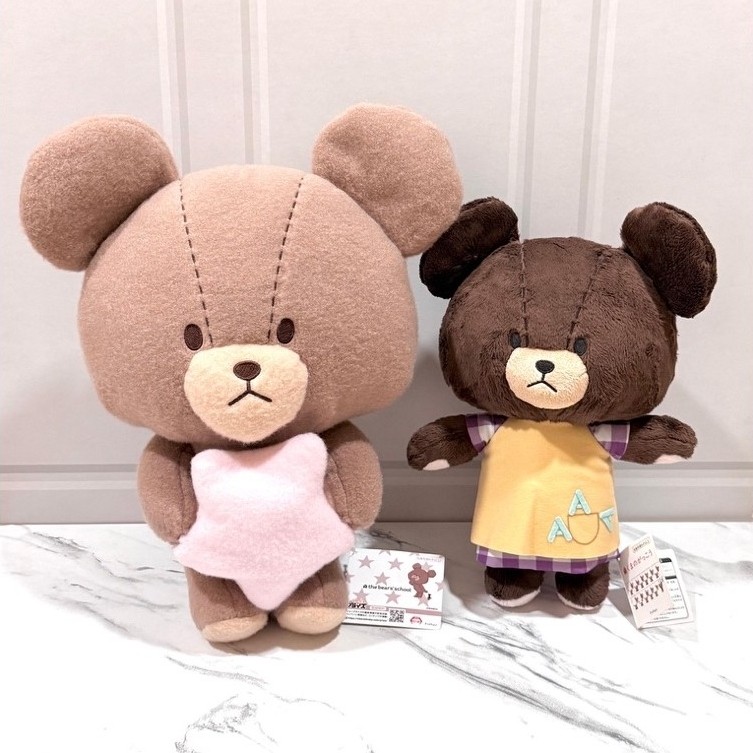 Boneka Plushie The Bears’ School Mood-Cocoa Large Sz & Kumanogakko Jackie The Bear School Furyu Japa