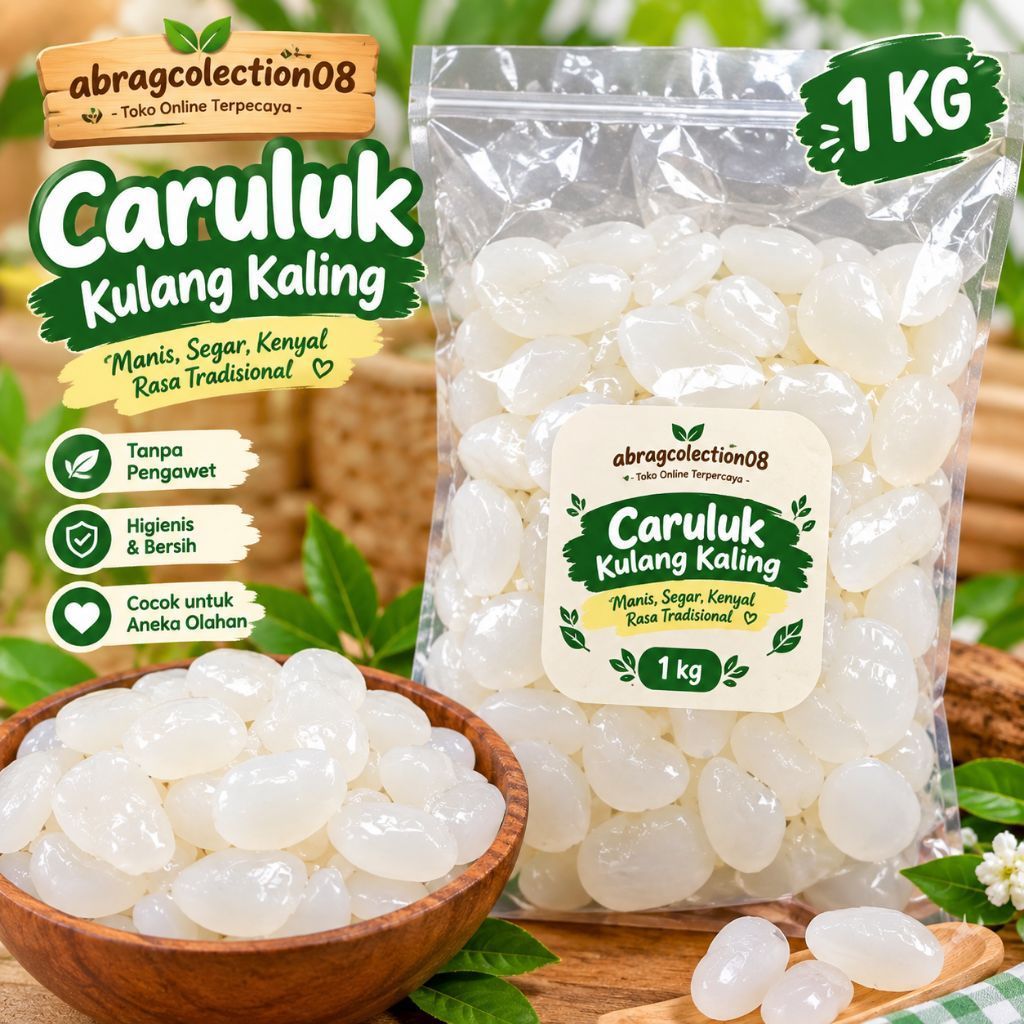 Kolang Kaling Seger, Kolang Kaling Fresh, Kolang Kaling Super, Kolang Kaling Atau Caruluk Kemasan 1 