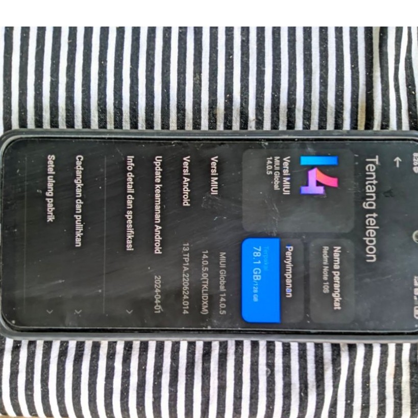 HP Redmi Note 10S 8GB/128 GB MIUI Global 14.0.5 Android 13