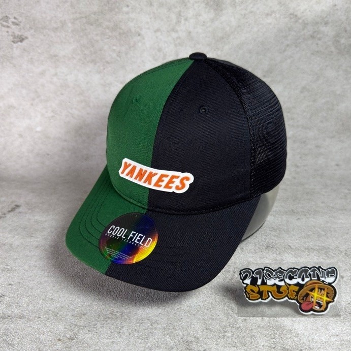 Topi MLB Yankees Hijau Hitam Remaja Second