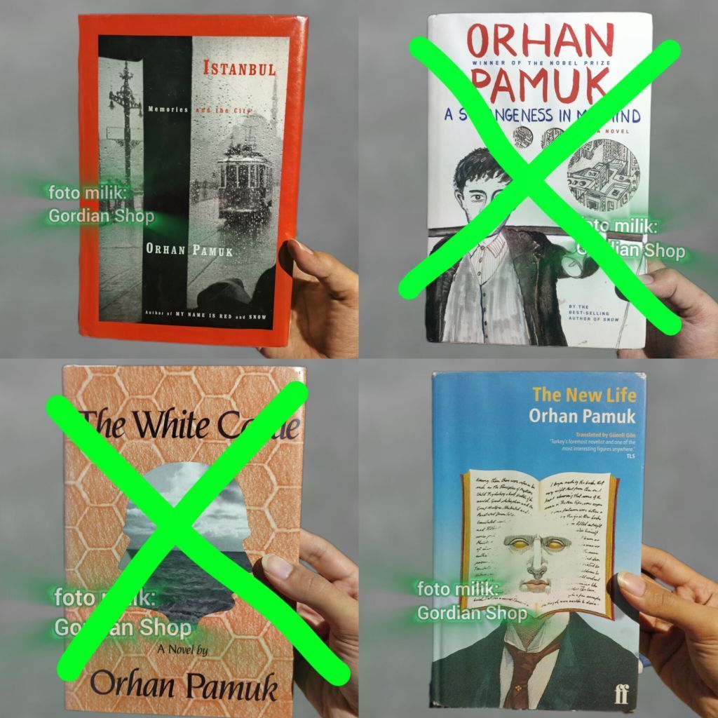 Orhan Pamuk HARDCOVER - New Life, White Castle, Istanbul, Strangeness in My Mind - Preloved ORI