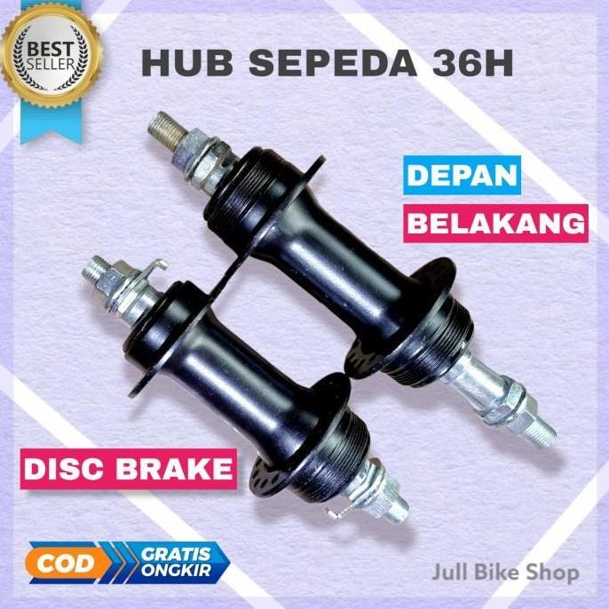 Hub sepeda 36H lipat mtb hitam freehub bos double drat depan belakang bosch bosh 36 hole lubang H ca