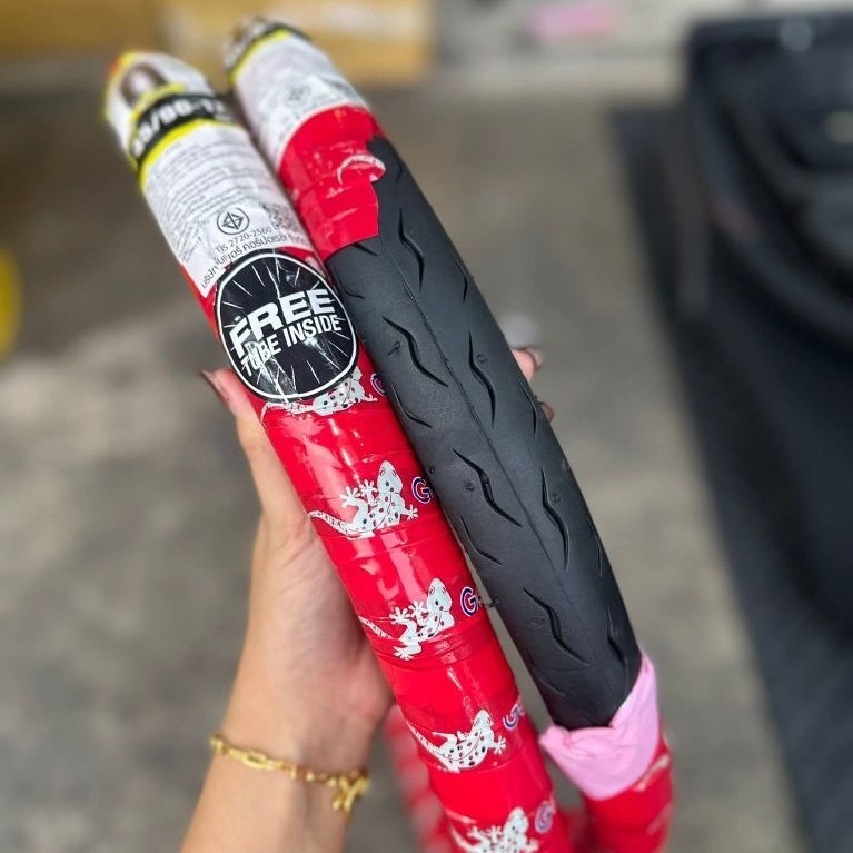 BAN DEPAN VEE RUBBER RING 17 45/90 SUDAH DENGAN BAN DALAM ORIGINAL VEE RUBBER THAILAND