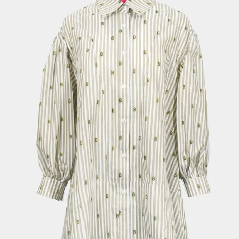 BUTTONSCARVES NEW MONOGRAM LIGNA SHIRT SAGE XL