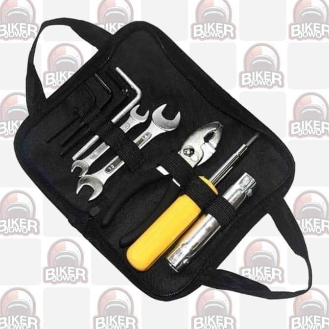NISAHAULA99 - TOOLSPACK MOTOR 8 ITEM - KRISBOW MOTOCYCLE TOOLS KIT BIKER