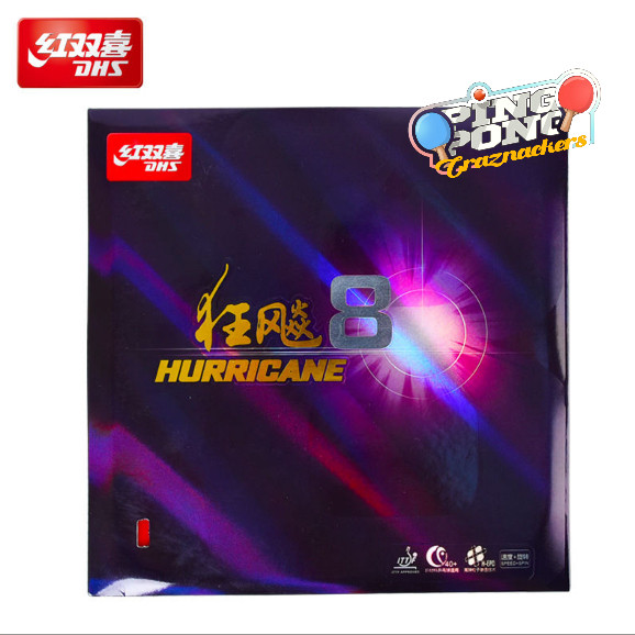 DHS Hurricane 8 Tenis Meja Karet Pingpong