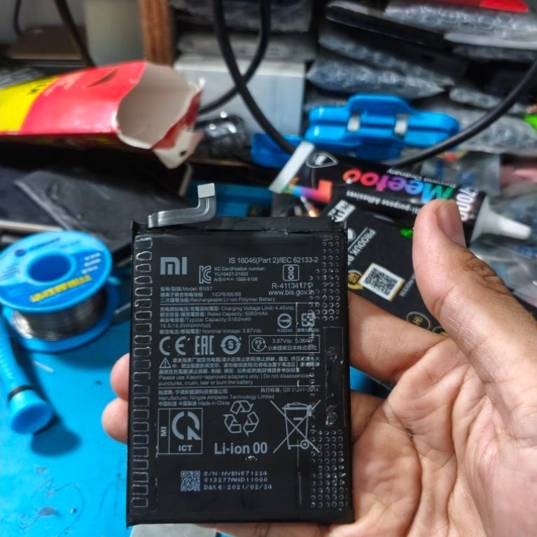 Batre BN57 X3 NFC/X3 Pro Original copotan dari Hp matot