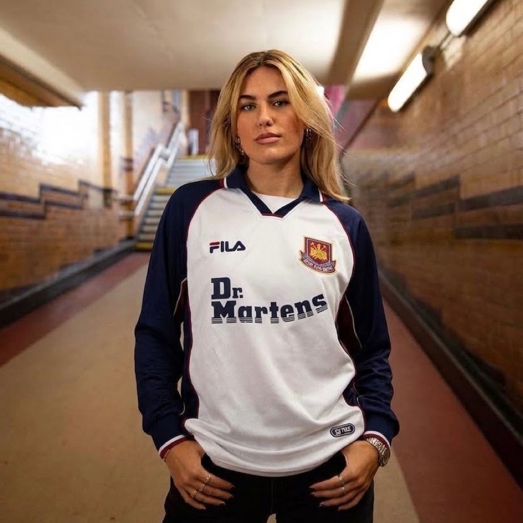 Jersey Retro West Ham United 1999 Second Sponsor Dr.Martens