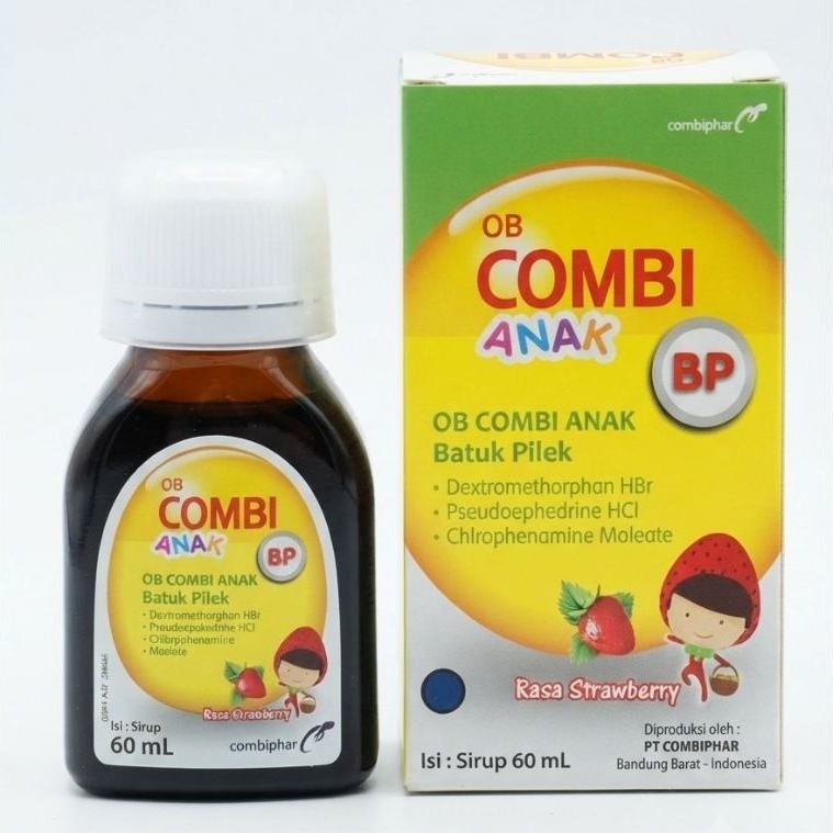 OB Combi BP Anak Batuk Pilek Strawberry 60ml
