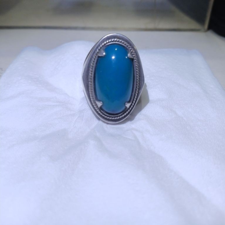 batu akik bacan doko ring perak 925 tebal