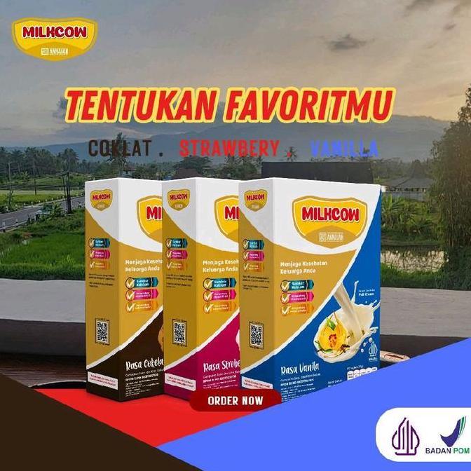 Milku- Susu Sapi Bubuk Milkcow 500Gr Varian Rasa Cokelat Bpom Susu Sapi Bubuk