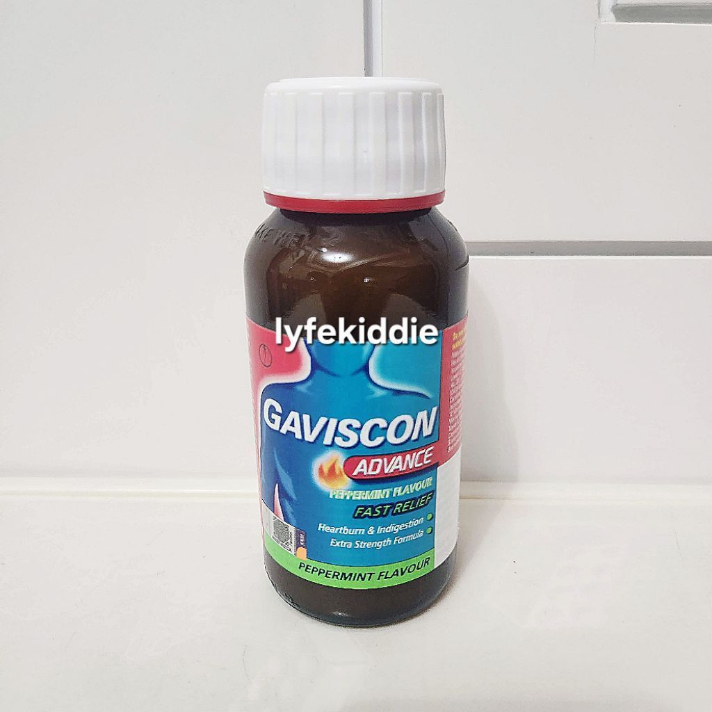 Gaviscon Advance Liquid 150ml Peppermint Fast Relief / Gaviscon Advance Meredakan Refluks Asam Lambu