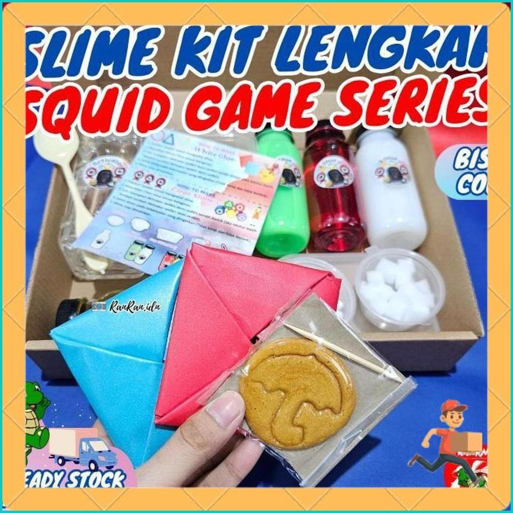 Slime Kit Squid Game/ Slime Kit Lengkap Squid Game/Slime Kit Cowok & Cewek/ Slime Kit Anak Menarik