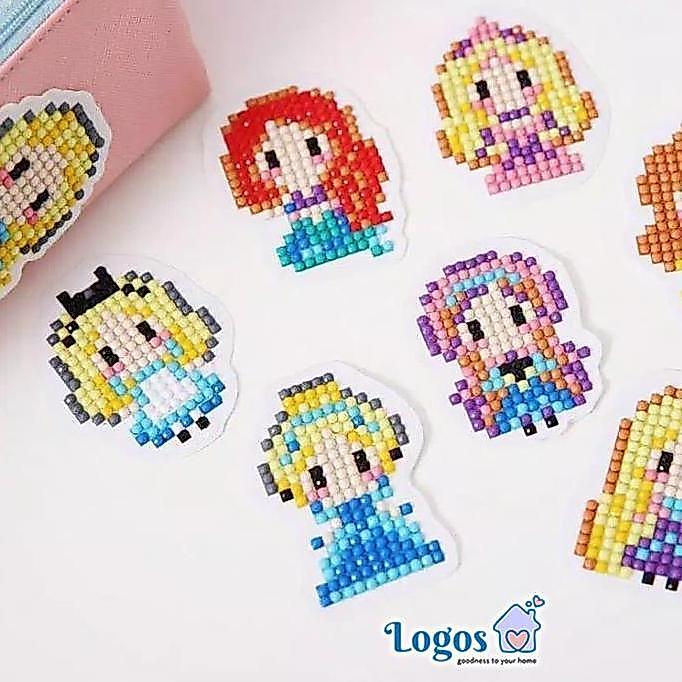 DIY Diamond Painting Sticker Disney Princess Stiker 5D anak craft kit