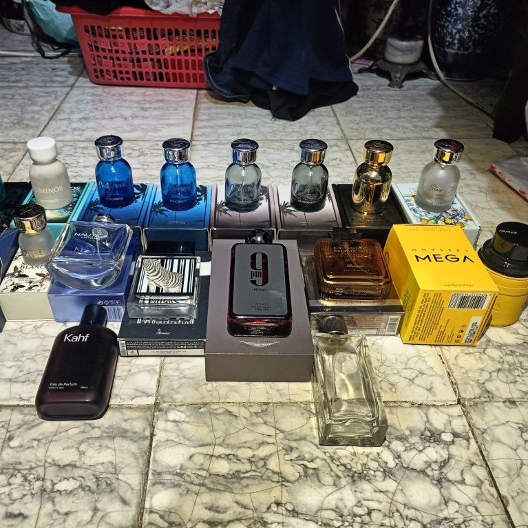 botol kosong Mykonos dan velixir