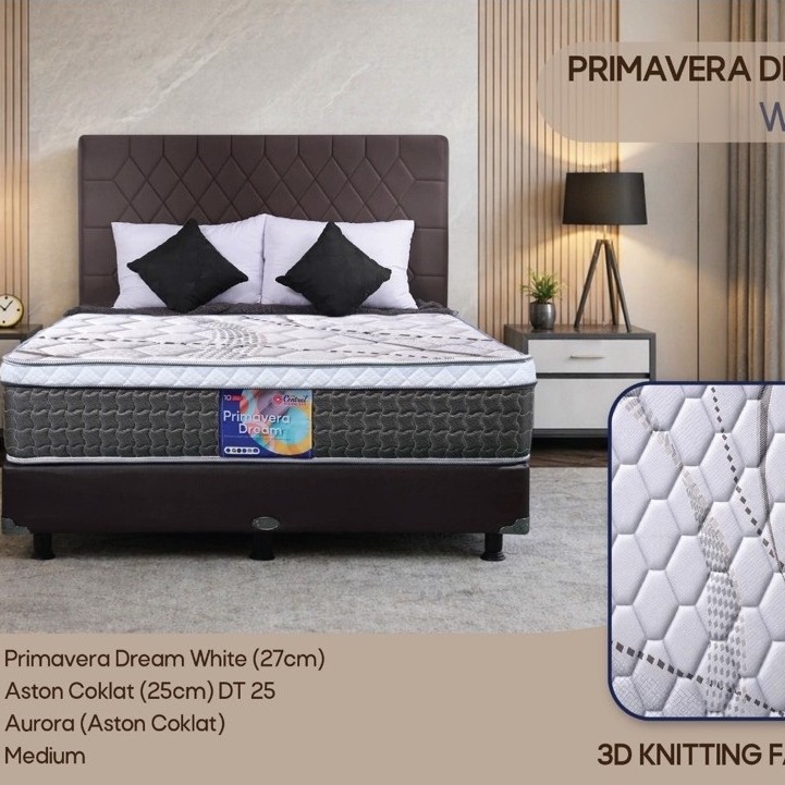 Springbed matras kasur central +divan 160x200 (primavera dream t30cm)