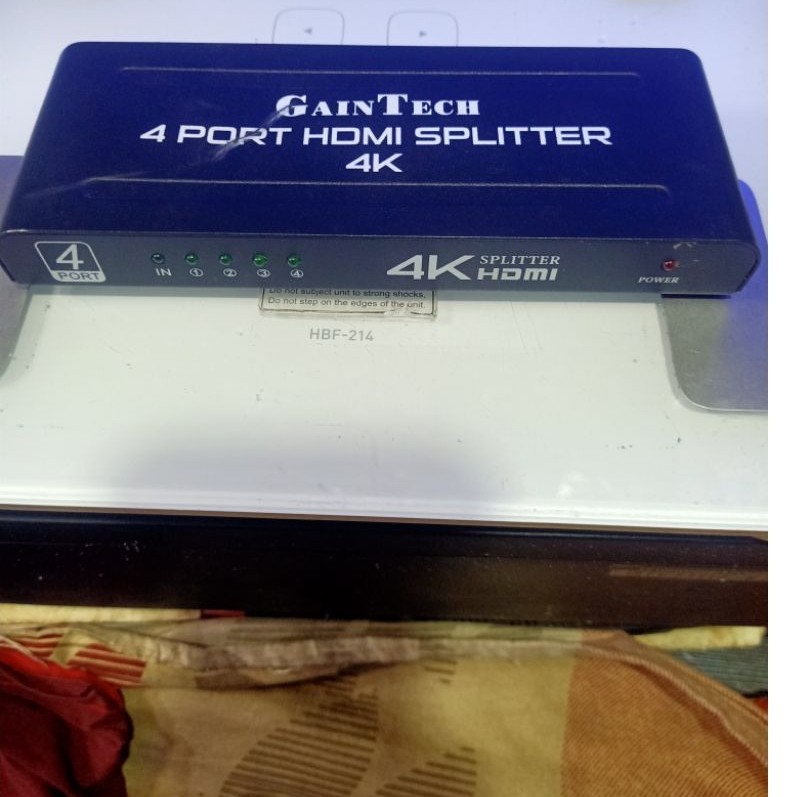 GAINTECH 4 Port HDMI SPLITTER 4K.Second Normal Mulus ( Unit aja )