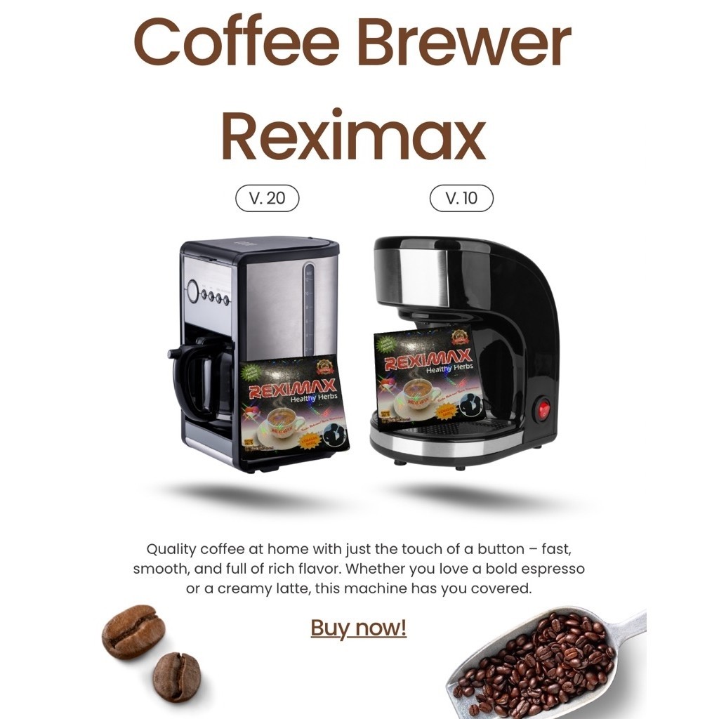 Mesin Penghangat Kopi Reximax V.20 V.10 untuk Kopi dan Teh