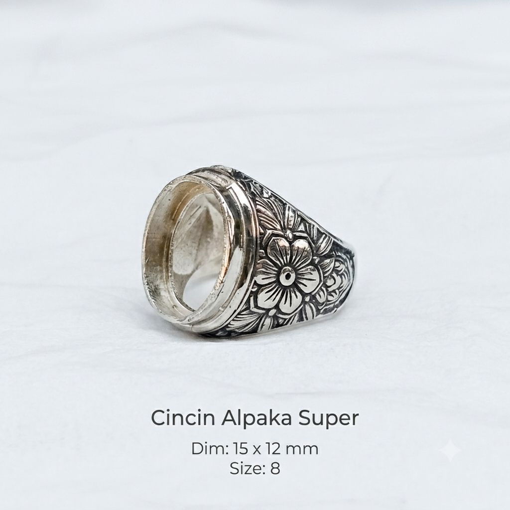 terbaru emban alpaka super ukir Bali original untuk batu akik Full.23
