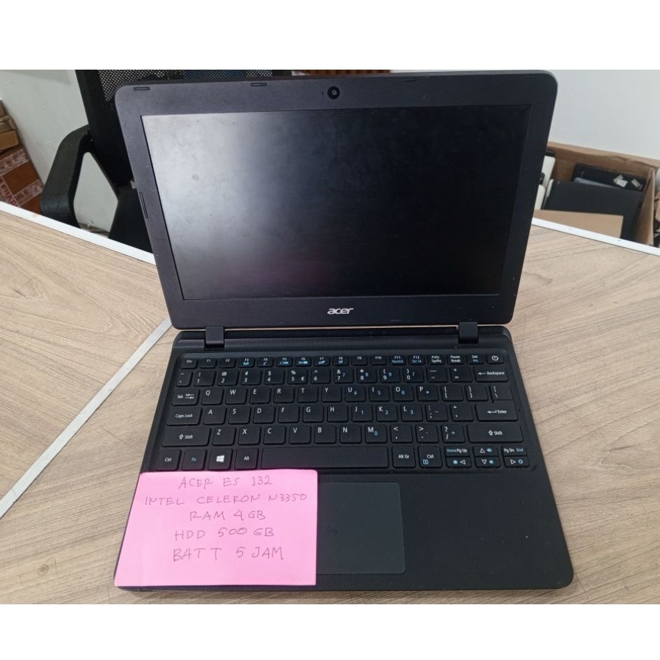 Laptop Acer ES132 Intel Celeron n3350 Ram 4