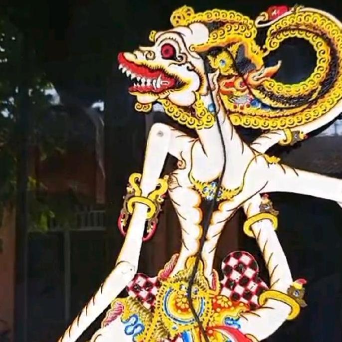 WAYANG KULIT HANOMAN emas