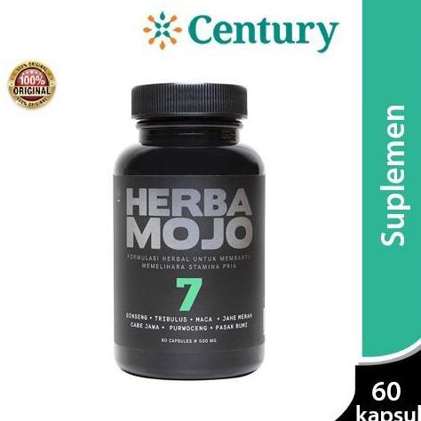 Herba Mojo 7 satu botol isi 60 kapsul / Suplemen Makanan untuk Stamina Pria