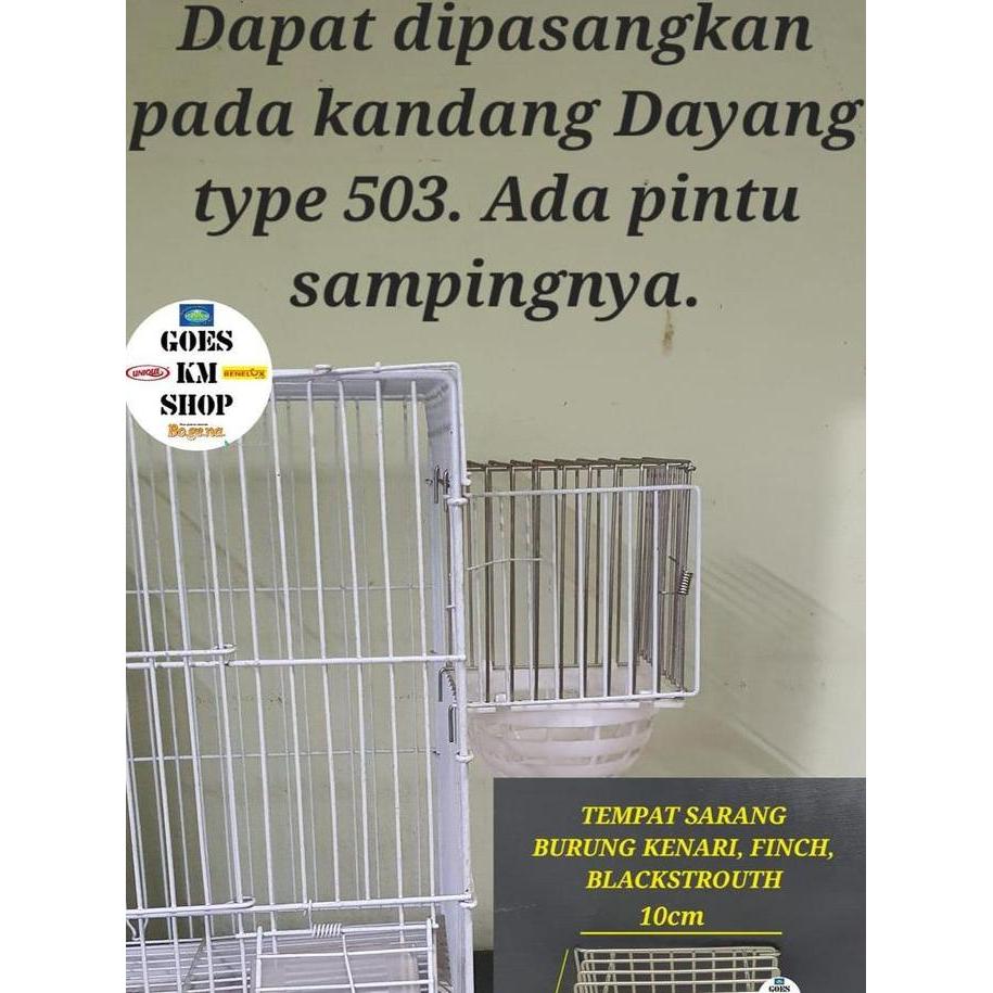 KOTAK TEMPAT SARANG BURUNG KENARI, FINCH, BLACKSTROUTH TYPE 503 DAYANG