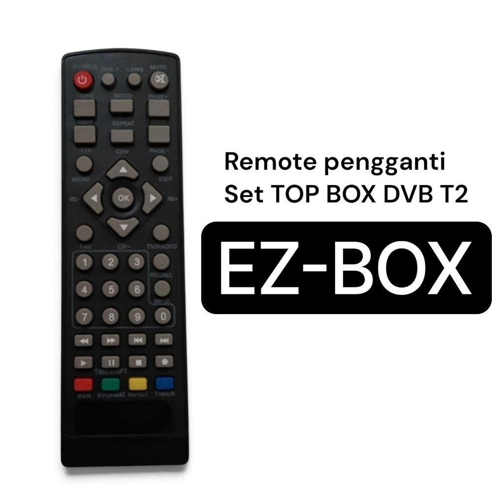 Remote STB EZ-BOX dvbt2 set top box langsung pakai
