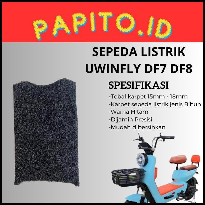TERBARU KARPET ALAS PIJAKAN KAKI WINFLY MODEL MIE MI BIHUN BAHAN PREMIUM SEPEDA MOTOR LISTRIK UWINFL