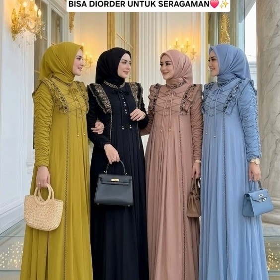 SHR ORIGINAL GAMIS SET HIJAB SYAHRINI CERUTY