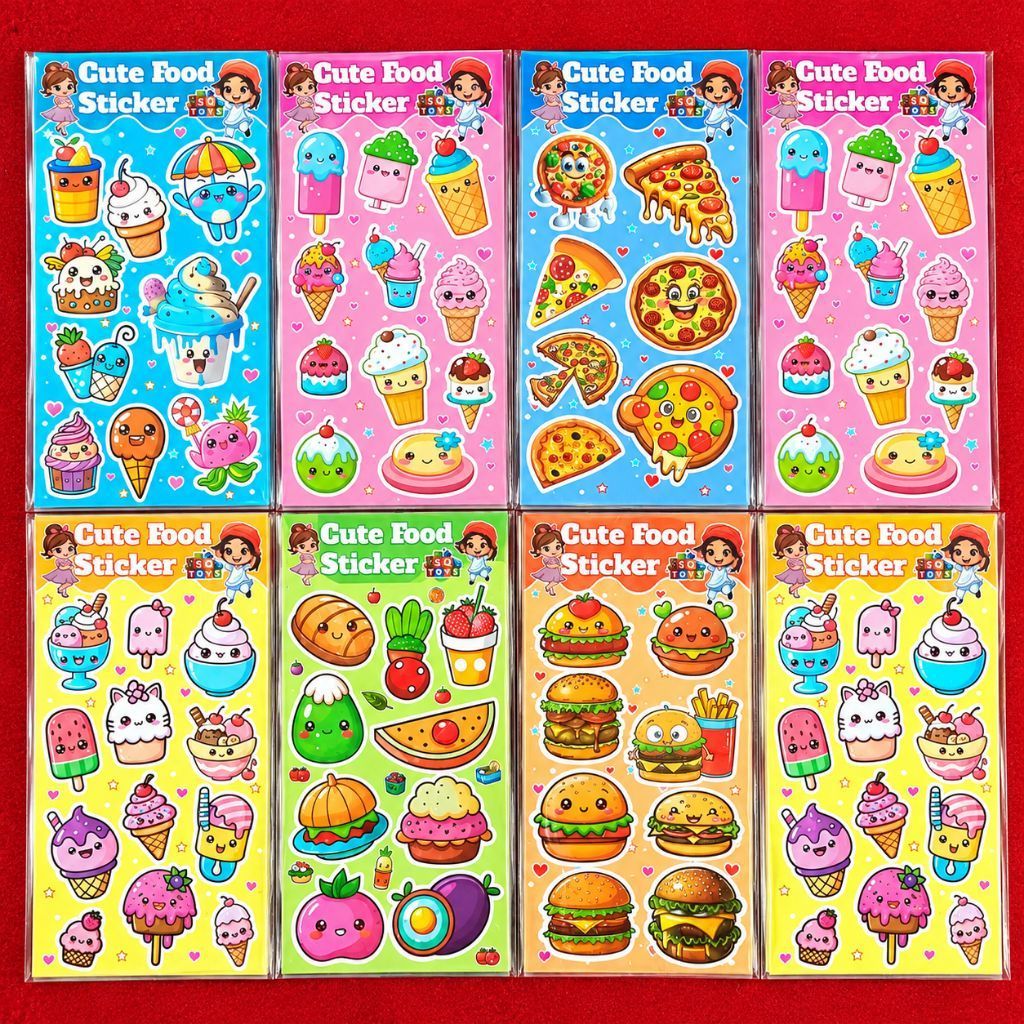 Sticker CUTE FOOD isi 20 lembar