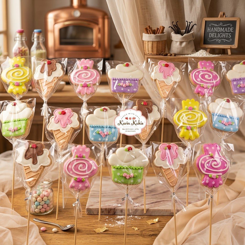Kukis hias, kukis karakter tema lolipop